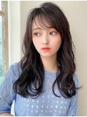 ★こなれミディ イメチェンくびれレイヤー 小顔 ネビージュ