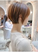 似合わせカットメルティカラー縮毛矯正ショート☆工藤昴錦糸町