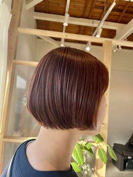 ルーム 富木島店(room) ミニボブ/ピンクベージュ