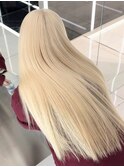 抜きっぱなしブロンドハイトーンインナーレイヤーカットウルフ