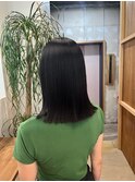 結べるボブ/アッシュブラック