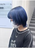 色落ちかわいい　ネオウルフ　ネイビーブルー　ブルージュ