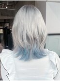 顔周りレイヤー韓国ヘア美髪くびれヘアミディアム_ba553491