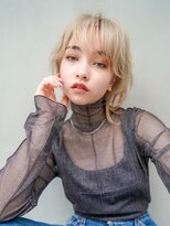 ギークス(GEEKS)&nbsp;【GEEKS渋谷】ショートウルフ/ホワイトブリーチ/ブロンド/透明感