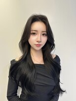 リー 四ツ橋(Lee)&nbsp;韓国ヘア/レイヤーカット/顔まわりカット/ブルーブラック