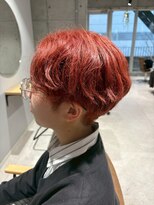 ルース(LOOSE) 柔らかレッド#立川#立川駅#縮毛矯正#髪質改善#ブリーチ#メンズ