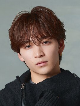 エルマーク 神戸元町(L-MARK) フェザーパーマ/ニュアンスパーマ/センターパート/メンズ