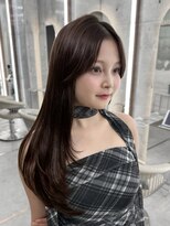 ロンドホットリップ 立川(Lond hot lip)&nbsp;結べるレイヤーカット/ミルクグレージュ/韓国巻き/顔周りカット