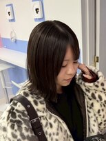 ナンバーウルスキキ(N°ulus kiki)&nbsp;ツヤ感オリーブグレージュ/大人可愛い外ハネボブ/名駅