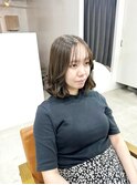 柔らかオリーブのくびれミディボブ