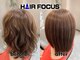 ヘアーフォーカスの写真