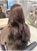 韓国ヘア髪質改善ブリーチなしダブルカラーラベンダーベージュ