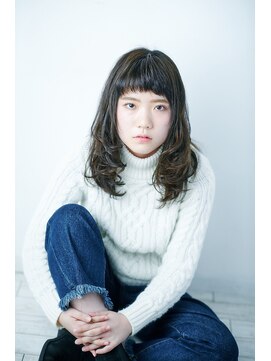 ビードロ 下北沢 ミントアッシュ☆甘めバング【ビードロ 下北沢駅】