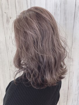 ヘア ドレス リッケ(hair dress lykke) 【lykke】エアリーボブ×Pink purple grey