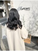 暗髪ダークアッシュブラック