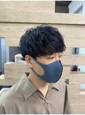 王道マッシュ/パーマ風スタイリング