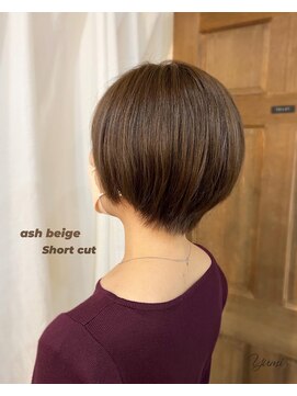 スイート ヘアデザイン(Suite HAIR DESIGN) 《Suite》イエベ 丸みショート アッシュベージュ