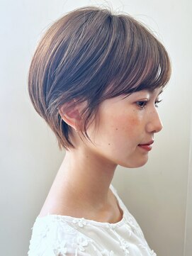 ハピネス クローバー 学園前店(Happiness CLOVER) 丸みショート/髪質改善/ベージュ/透明感/20代30代40代50代