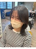 【韓国ヘア】ミディアムくびれヘア!