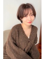 ビーハイブ 一番町店 アヴェダ(BEHIVE)&nbsp;丸みマッシュショート×マロンブラウン