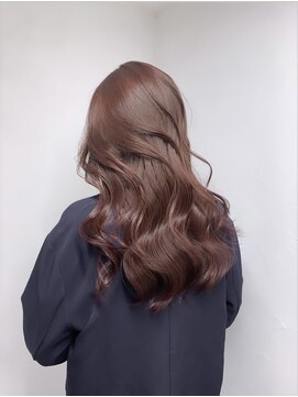 ムク 新宿(muc) S/Sピンクラベンダー×レイヤーカット　新宿