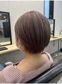 ピンクボブ_チェリーブラウンフェミニンロング_KO33