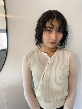 キコエル 三軒茶屋(kikoeru) ニュアンスパーマ切りっぱなしボブ