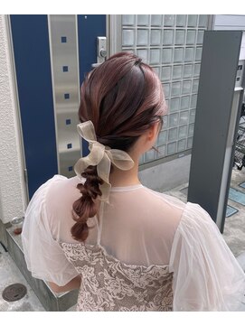 シエル(hair terrace Ciel) リボン編みおろし