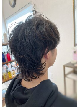 オルオル(OluOlu) ウルフショート×メンズパーマスタイル〔八戸,田向〕