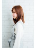 ナチュラルミディアム×アッシュブラウン×愛され