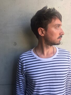 ロッサ(ROSSA) メンズカット/ツーブロック/ダークアッシュ/ベリーショート