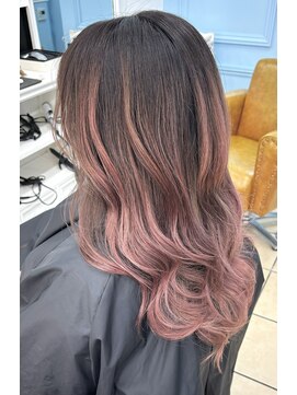 グラスペディア(graspedia) ピンクバレイヤージュ【広島派手髪】【ハイトーン】