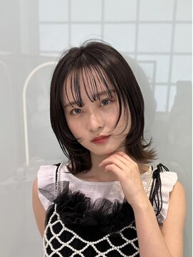 六本木美容室 白金店 透明感グレージュ×人気レイヤーカット