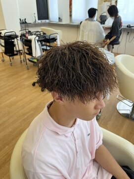 ビカム 名駅(become) ツイストスパイラルパーマメンズマッシュ