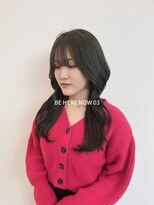 ビーヒアナウ N゜03 金沢駅西店(BE HERE NOW)&nbsp;【韓国ヘア/レイヤーカット/オリーブグレージュ】