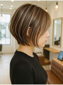 ハイライトカラー/くびれヘア/レイヤーパーマ[千葉駅]