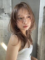 エイチ(H) xカット/イメチェン/ホワイトブロンド/外ハネボブ/美髪/