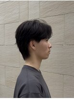 スタイル 成城学園前(STYLE)&nbsp;メンズ センターパート 韓国風 毛流れパーマ