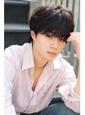 春夏ヘアシースルーバングマッシュウルフ中性