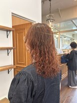 メイクス 表参道(MAKE'S omotesando)&nbsp;ハードパーマ、オレンジカラー