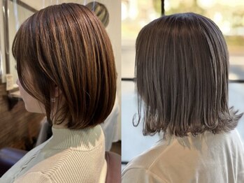 アモンド(Amonde)の写真/経験豊富な女性スタイリストが在籍。うねり・白髪・毛の細りなど、年齢によって変わる悩みに寄り添います。