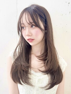 ビーチ(BEACH) 大人ガーリー 似合わせカット ミディアムレイヤーカット 韓国