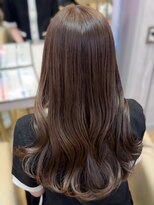 ロンド フィーユ(Lond fille)&nbsp;◇オリーブグレー韓国風巻きレイヤーカットマロンベージュ銀座