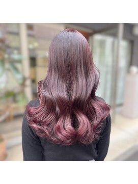 ソレイユ(Soleil) ボルドー/ブリーチなしピンク/ワンカラー/暖色カラー