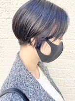 モリオ フロム ロンドン 成増店 【morio成増/玉井】ハンサムショート イヤリングカラー ブルー