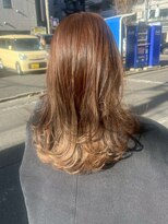 ナフィ バイ エイム 町田店(Nafie by eim) 愛されミディアムレイヤー/艶髪ベージュ/グラデーションカラー