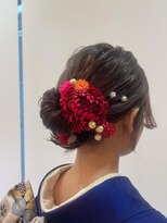 ヴィサージュプラス(VISAGE plus)&nbsp;成人式着物ヘア　ローシニョン