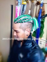 クレイジービッチ(CLAY G BITCH)&nbsp;【午前中予約】ツーブロック メンズブレイズ BRAIDS