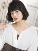 ふんわりワンカール×前上がりボブ