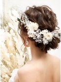 結婚式・二次会に♪華やかシニヨンスタイル